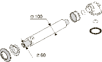   PROTHERM 60/100 , L = 1000 