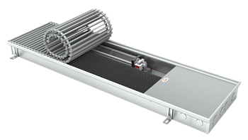 Конвектор EVA с вентилятором: глубина 75 мм, ширина 303 мм, длина 1000 мм